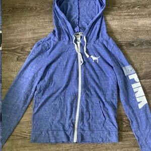 Blue zip up